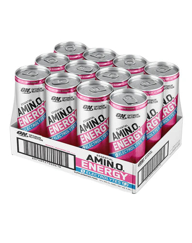 Optimum Nutrition AMIN.O. ENERGY + ELECTROLYTES SPARKLING RTD WATERMELON 355ML BOX of 12
