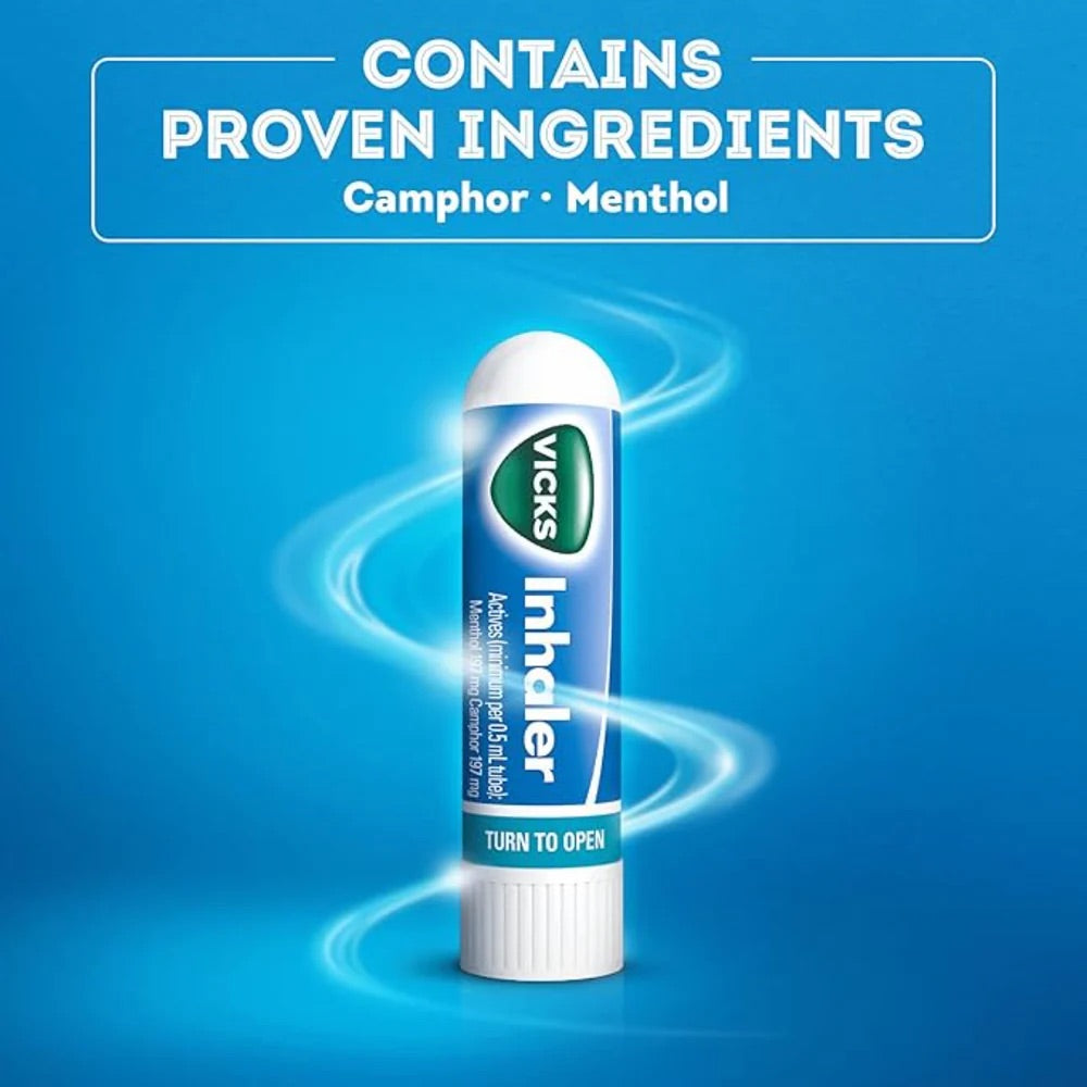 Vicks Inhaler Single 0.5ml Twin Pack