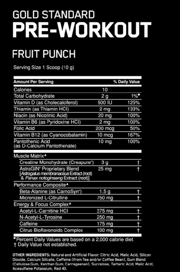 Optimum Nutrition Gold Standard Pre-Workout Watermelon 300g