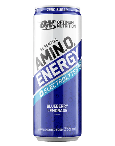 Optimum Nutrition AMIN.O. ENERGY + ELECTROLYTES SPARKLING RTD BLUEBERRY LEMONADE 355ML BOX of 12