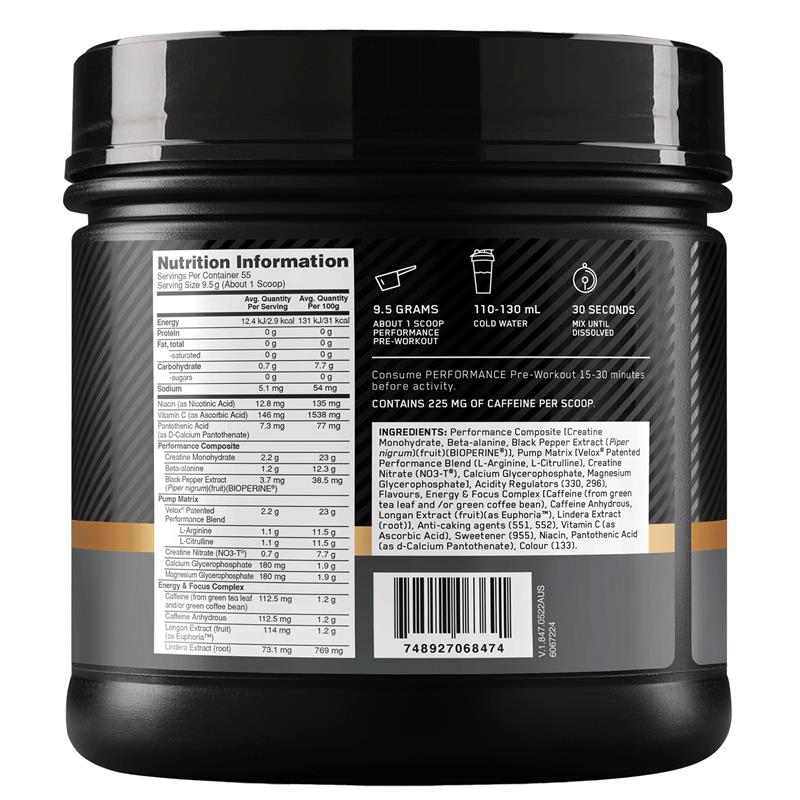 ON Performance Drink Mix Blue Raspberry 522.5g