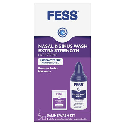 FESS Extra Strength Nasal and Sinus Wash Kit 6 Pack
