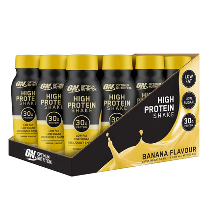 Optimum NutritionHIGH PROTEIN SHAKE BANANA 375ML Box of 12