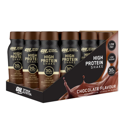 Optimum Nutrition HIGH PROTEIN SHAKE CHOCOLATE 375ML Box of 12
