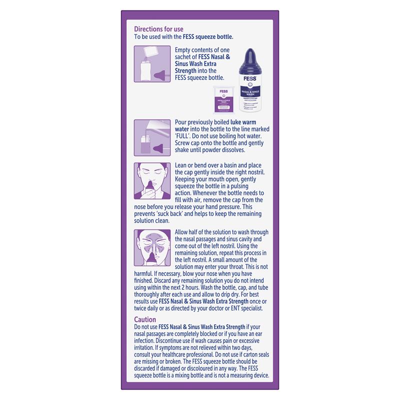 FESS Extra Strength Nasal and Sinus Wash Kit 6 Pack