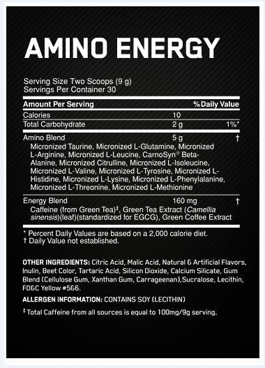 Optimum Nutrition Performance Drink Mix Blue Raspberry 285g