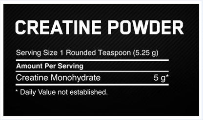 Optimum Nutrition Creatine Powder UNFLAVOURED 600g