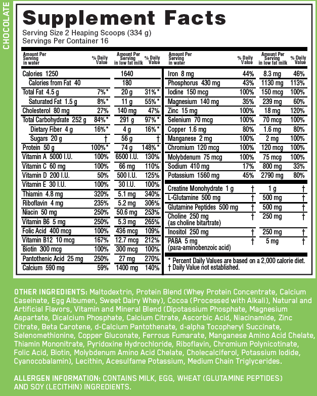 Optimum Nutrition Serious Mass Banana 5.44kg