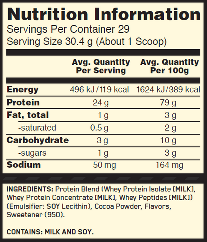 Optimum Nutrition Gold Standard 100% Whey Protein Powder Extreme Milk Chocolate 909g