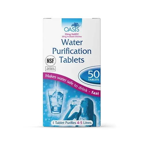 Oasis Water Purification Tabs 8.5mg x 50