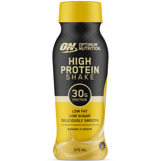 Optimum NutritionHIGH PROTEIN SHAKE BANANA 375ML Box of 12