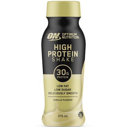 Optimum Nutrition HIGH PROTEIN SHAKE VANILLA 375ML Box of 12
