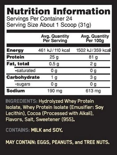 Gold Standard Isolate Protein NZ - Optimum Nutrition Whey Isolate 1.36KG COOKIES & CREAM